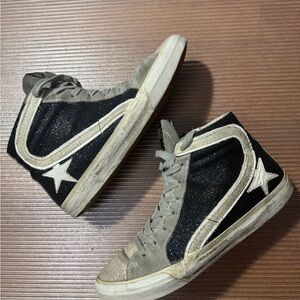Golden Goose - Gently Loved - Francy, Silver Pailettes - White - Black Star